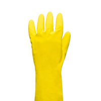 Перчатки латексные р. M, желтые, 1 пара